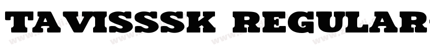 TavisSSK Regular字体转换